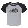 Women's Micro Rib Raglan Baby Tee Thumbnail
