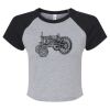 Women's Micro Rib Raglan Baby Tee Thumbnail