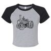 Women's Micro Rib Raglan Baby Tee Thumbnail