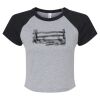 Women's Micro Rib Raglan Baby Tee Thumbnail