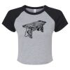 Women's Micro Rib Raglan Baby Tee Thumbnail