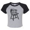 Women's Micro Rib Raglan Baby Tee Thumbnail