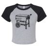Women's Micro Rib Raglan Baby Tee Thumbnail