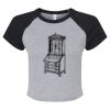 Women's Micro Rib Raglan Baby Tee Thumbnail