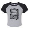 Women's Micro Rib Raglan Baby Tee Thumbnail