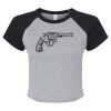 Women's Micro Rib Raglan Baby Tee Thumbnail