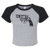 Women's Micro Rib Raglan Baby Tee Thumbnail