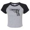 Women's Micro Rib Raglan Baby Tee Thumbnail