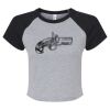 Women's Micro Rib Raglan Baby Tee Thumbnail