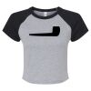 Women's Micro Rib Raglan Baby Tee Thumbnail