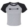 Women's Micro Rib Raglan Baby Tee Thumbnail