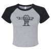 Women's Micro Rib Raglan Baby Tee Thumbnail