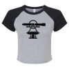 Women's Micro Rib Raglan Baby Tee Thumbnail