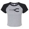 Women's Micro Rib Raglan Baby Tee Thumbnail