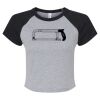 Women's Micro Rib Raglan Baby Tee Thumbnail