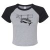 Women's Micro Rib Raglan Baby Tee Thumbnail