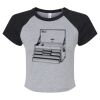 Women's Micro Rib Raglan Baby Tee Thumbnail