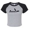 Women's Micro Rib Raglan Baby Tee Thumbnail