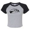 Women's Micro Rib Raglan Baby Tee Thumbnail
