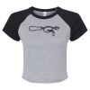 Women's Micro Rib Raglan Baby Tee Thumbnail