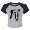 Women's Micro Rib Raglan Baby Tee Thumbnail
