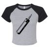Women's Micro Rib Raglan Baby Tee Thumbnail