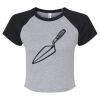 Women's Micro Rib Raglan Baby Tee Thumbnail