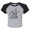 Women's Micro Rib Raglan Baby Tee Thumbnail