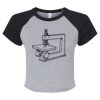 Women's Micro Rib Raglan Baby Tee Thumbnail