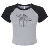Women's Micro Rib Raglan Baby Tee Thumbnail