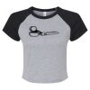 Women's Micro Rib Raglan Baby Tee Thumbnail