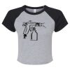 Women's Micro Rib Raglan Baby Tee Thumbnail