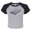 Women's Micro Rib Raglan Baby Tee Thumbnail