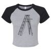 Women's Micro Rib Raglan Baby Tee Thumbnail
