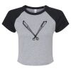 Women's Micro Rib Raglan Baby Tee Thumbnail