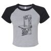 Women's Micro Rib Raglan Baby Tee Thumbnail