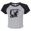 Women's Micro Rib Raglan Baby Tee Thumbnail