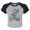 Women's Micro Rib Raglan Baby Tee Thumbnail