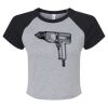 Women's Micro Rib Raglan Baby Tee Thumbnail