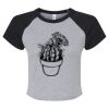 Women's Micro Rib Raglan Baby Tee Thumbnail