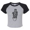 Women's Micro Rib Raglan Baby Tee Thumbnail