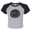 Women's Micro Rib Raglan Baby Tee Thumbnail