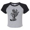 Women's Micro Rib Raglan Baby Tee Thumbnail
