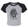 Women's Micro Rib Raglan Baby Tee Thumbnail