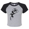 Women's Micro Rib Raglan Baby Tee Thumbnail