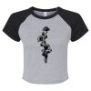 Women's Micro Rib Raglan Baby Tee Thumbnail