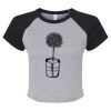 Women's Micro Rib Raglan Baby Tee Thumbnail