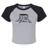 Women's Micro Rib Raglan Baby Tee Thumbnail