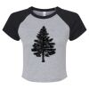 Women's Micro Rib Raglan Baby Tee Thumbnail