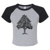 Women's Micro Rib Raglan Baby Tee Thumbnail